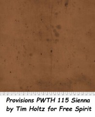 Provisions Tonal Cotton Quilt fabric Tim Holtz / Free Spirit PWTH 115 Mocha