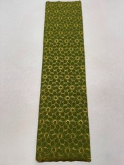 Green Gold Voile Lace| Gold Floral Lace Embroidery| Sold by 5 Yards.
