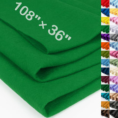 Emerald Green Large Felt Fabric 108″ X 36 “, 1.4 Mm Thick Soft Felt
