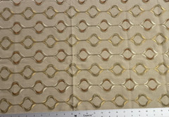 EMBROIDERED LINEN BLEND MULTIPURPOSE HOME DEC FABRIC- 1 3/8 yards