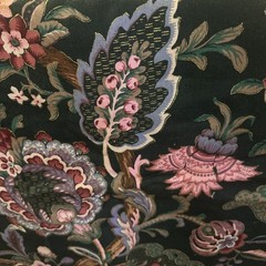STANLEY KING STUDIO screen print Floral Fabric -1 Yard -Jaco Bean