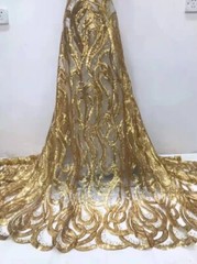 Shiny Sequin Fabric Geometric Pattern Artificial Lace Fabric Dress Wide 125cm