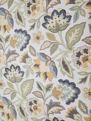 Cotton Floral Linen Designer Fabric Decorative Printed Upholstery Home Décor