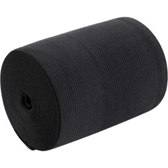 EBOOT 1 Pcs Elastic Spool (4 Inch X 5 Yard,Black) 4 x 5 Yard, Black