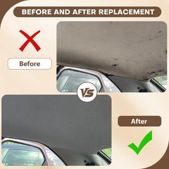 60″ Headliner Fabric Foam Backed Auto Roof Liner Repair Upholstery By the Yard