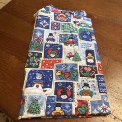 Vintage Christmas Material Many Individual Yards 3 Pounds