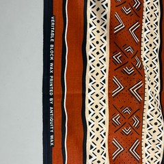 Antiquity Wax African Print Curtain Panel Tribal Mudcloth Fabric Cotton 2.6 Yard