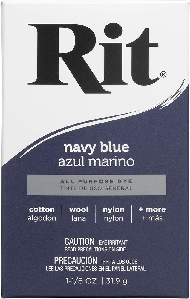 Rit All-Purpose Powdered Fabric Dye – Navy Blue – 1 Box