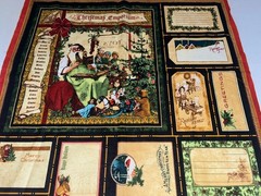 2 CUTS COTTON QUILT FABRIC, CHRISTMAS EMPORIUM, GRAPHIC 45, WILMINGTON