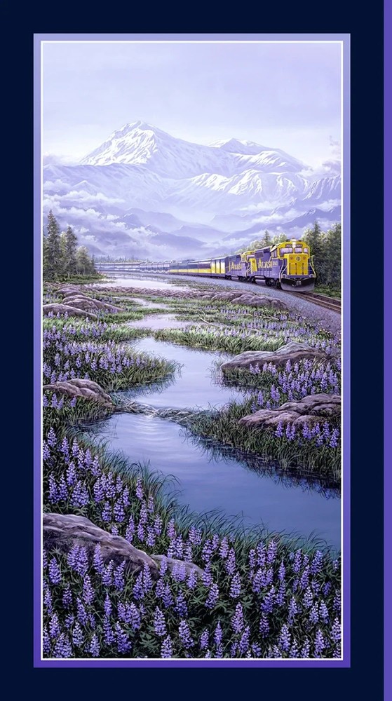 P&B Textiles Aurora’s Passage APAS6433 PA Great Land Passage 24″ Panel Cotton
