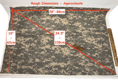 ACU Digital Camo Poly Cotton Camouflage Twill Fabric Segments