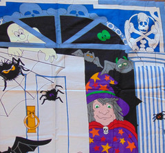 Cranston Cotton Fabric Halloween Trick or Treat Welcome Door Cover 58″ x 36″