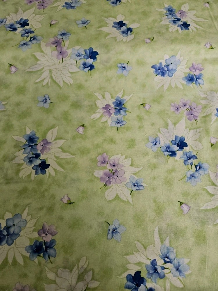 Paintbrush Studio Fabric, Cape Cod, Light Green, Floral, $8 Yd