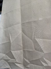 Nude Lt. Champagne Color Polyester Faux Burlap Fabric 21” x 60” piece Polyburlap