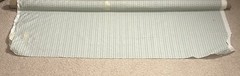 Charlotte Gaisford Poppy Green Stripe Fabric 1 3/4 Yard