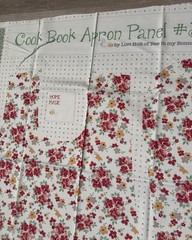 Lori Holt for Riley Blake Cook Book Apron Panel #3 Quilting HD11772 Retro Canvas