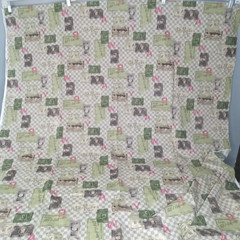 Vintage Lecien Fabric–Art Store Theme–Japan Cotton Quilting Sewing 2 Yards