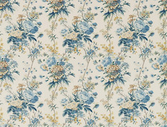 SANDERSON X GILES DEACON CURTAIN FABRIC Lakeland Paradis 5.9 MTRS POPPINJAY/LION
