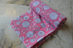 5 Yard New Hand Printed Indian Fabric 100% Cotton NO DUTY CHARGES 100%✅ZK-376