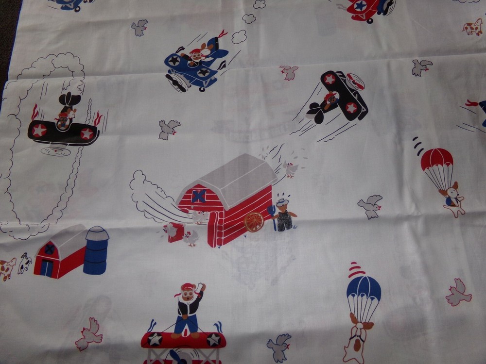 BEARS teddy novelty SCHOO nursery KIDS Cotton Fabric U-PICK see Info 1/2 YD BTHY
