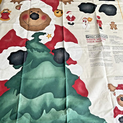 VTG 90s Daisy Kingdom Santa Moose Joyful Snowman Door Panels Cut N Sew Lot of 3