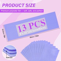 XSEINO 13 Rolls Lavender Felt 20.5 x 90 cm (8″ x 35″),