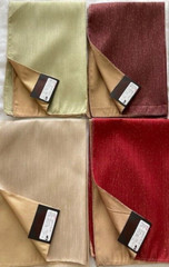 Lot of 26 Lovely fabric samples Novus Textiles -17″x26″ ea- poly & acetate NEW