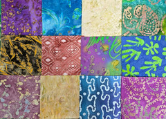 48 PCS BATIK ~ 5″X5″ PRE-CUT QUILT SQUARES CHARM PACK ~ FREE SHIPPING