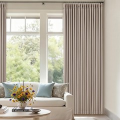 70 Inch Wide Blackout Curtains 96 Inches Long Pinch Pleated Burlywood Birch |…