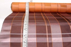 100%silk Dusty Rose Plaid Silk Fabric By the Half Yard Width 27″ F281