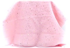 Sheer Pink Sparkle Fabric,Polyester, Clear Round Sequins,Sheer Pink,58″ x 36″