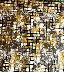 New Upholstery Fabric 4.5 Yards x 54”W. Black, Gray & Gold