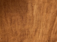 Hand Dyed Persimmon Fabric | Rustic Vintage Homespun Textile | Half Yard Cut