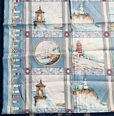 Coast Line Coastal Scenes Lighthouse Patches /Squares by P&B Textiles BTHY