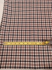 Pendleton worsted wool check fabric 2 yds x 60″