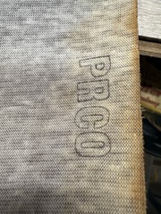 12 YDS. Vintage Naugahyde Vinyl 17″ Wide Antiqued Oxblood English Pub Grain NOS