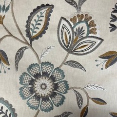 75cm iLiv Ophelia Glacier Premium Embroidered Fabric Curtain Upholstery Cushion