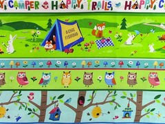 One 2 Yard Cut – Happy Camper – Quilting, Sewing – 100% Cotton 5600