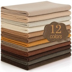 MITINU 12 Rolls 8″x35″(20.5x90cm) 1.4mm Thick Soft Felt Fabric Sheet 12 Assor…