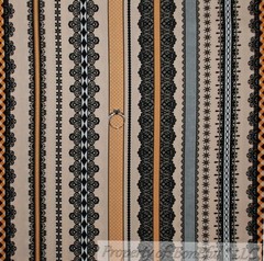 BonEful FABRIC FQ Cotton Quilt Orange Black B&W White Gingham Lace Stripe Gothic