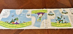 MMFab Inc Fairy Tale Frogs Jumper Top Fabric Panel Size 2, 4, 6, 8