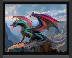 CANYON KING Fabric Quilt Panel 36″ x 45″, Dragon, Fantasy, Mystical