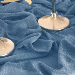 MLMW Dusty Blue Wedding Arch Draping Fabric 1 Panel 29″ X 20Ft Sheer Wedding Arc