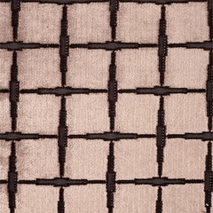 ZOFFANY CURTAIN/UPHOLSTERY FABRIC DESIGN Tepsi Square 3 METRES BLUSH CUT VELVET