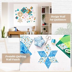 2 Pieces Quilt Design Wall Fabrics 72 in x 60 in Fabrics for Quilters Design Wal