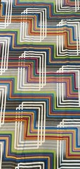 MANHATTAN MODERN Benartex Fabric Geometric Multicolor Lines 44” BTY