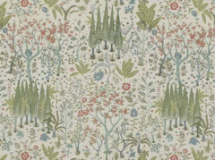 GP & J BAKER LIFESTYLE CURTAIN FABRIC Bridport 6.4 METRES GREEN 100% COTTON