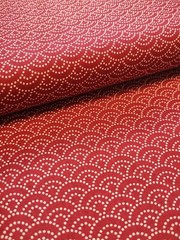 Rosso Onde Digitalmente Stampato Giapponesi Importato Tradizionale Imbottitura