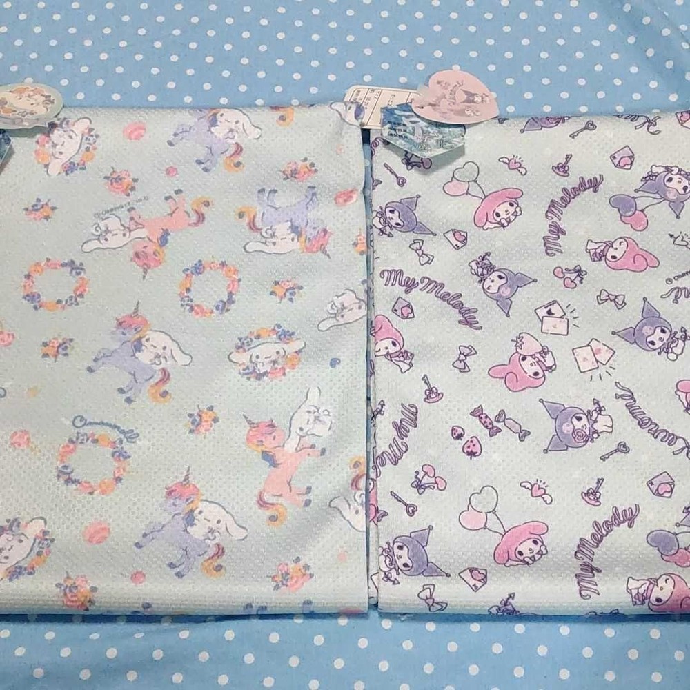 Cinnamoroll My Melody Kuromi Fabric 100x50cm/1.09×0.54yd 2pcs set Polyester set