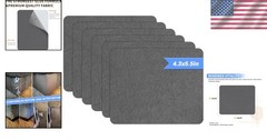 Gray Microfiber Self-Adhesive Sofa Patches – 6 Pack for Fast Repairs